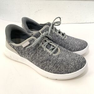 Kizik Madrid Eco Knit Womens 9.5 Mens 8 Shoes Heather Gray Hands Free Sneakers